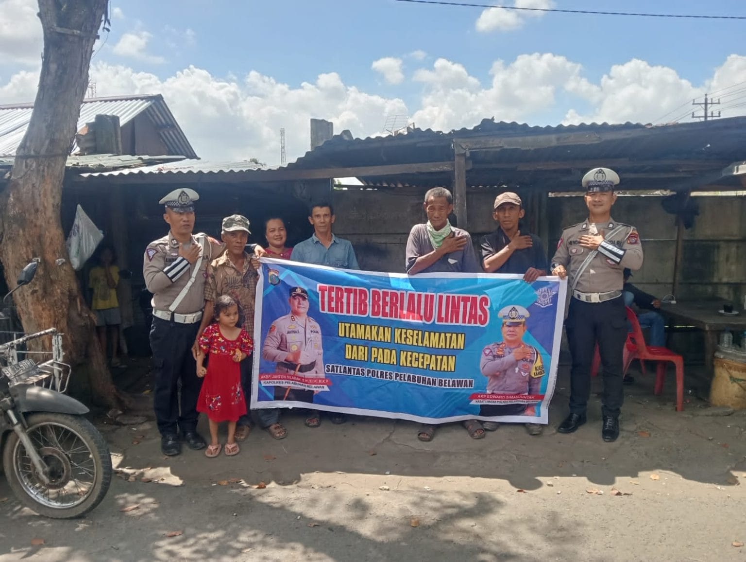 Sat Lantas Polres Pelabuhan Belawan Gelar Penyuluhan Keselamatan Berlalu Lintas